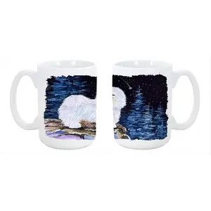 212 MAIN Starry Night Coton de Tulear Ceramic Mug - 15oz Large Stylish Kitchenware Drinkware, Reusable, Washable, Dishwasher Safe, Microwavable, Ideal for Tea and Drinks