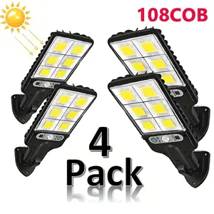 【TikTok Hot Sellers】4 Pack Solar Powered LED Garden Lights Waterproof Outdoor Landscape Pathway Lawn Decorative Night Lights For Yard Patio Walkway Decoration