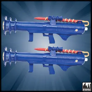 Set of 2 Miniature Toy Bazookas for WWE & AEW Wrestling Action Figures