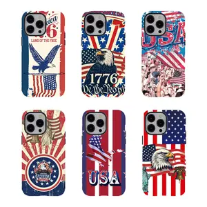 [No magnetic]  Vintage 1776 American Flag Phone Case,durable phone Cover,4th of July Patriotic Phone Case for iPhone 17 16 15 14 13 12 11 8 7 for Samsung Series,Shockproof Protective Dual-Layer design phone case,trending phone Cover,perfect gift