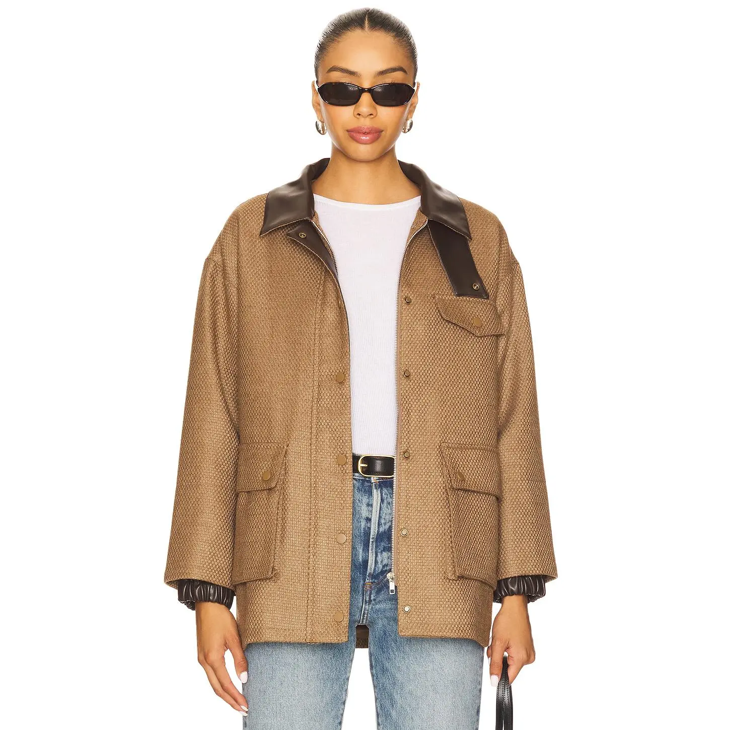 Line & Dot Bourbon Jacket in Brown