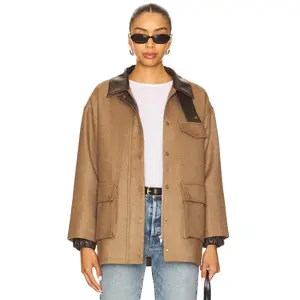 Line & Dot Bourbon Jacket in Brown