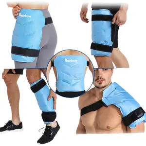 Rainbow Gel Ice Pack Reusable for Pain Relief, 15 × 12" Cold Packs for Back Shoulder, Hip, Wrap Around Entire Knee, Hot Cold Compress Therapy