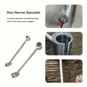 Hinge Hole Adjustment Wrench, Adjustable Hinge Hole Opener, 14-19mm Hinge Repair Tool, Universal Manual Hand Tool for Home & Office Use, Hardware Tool