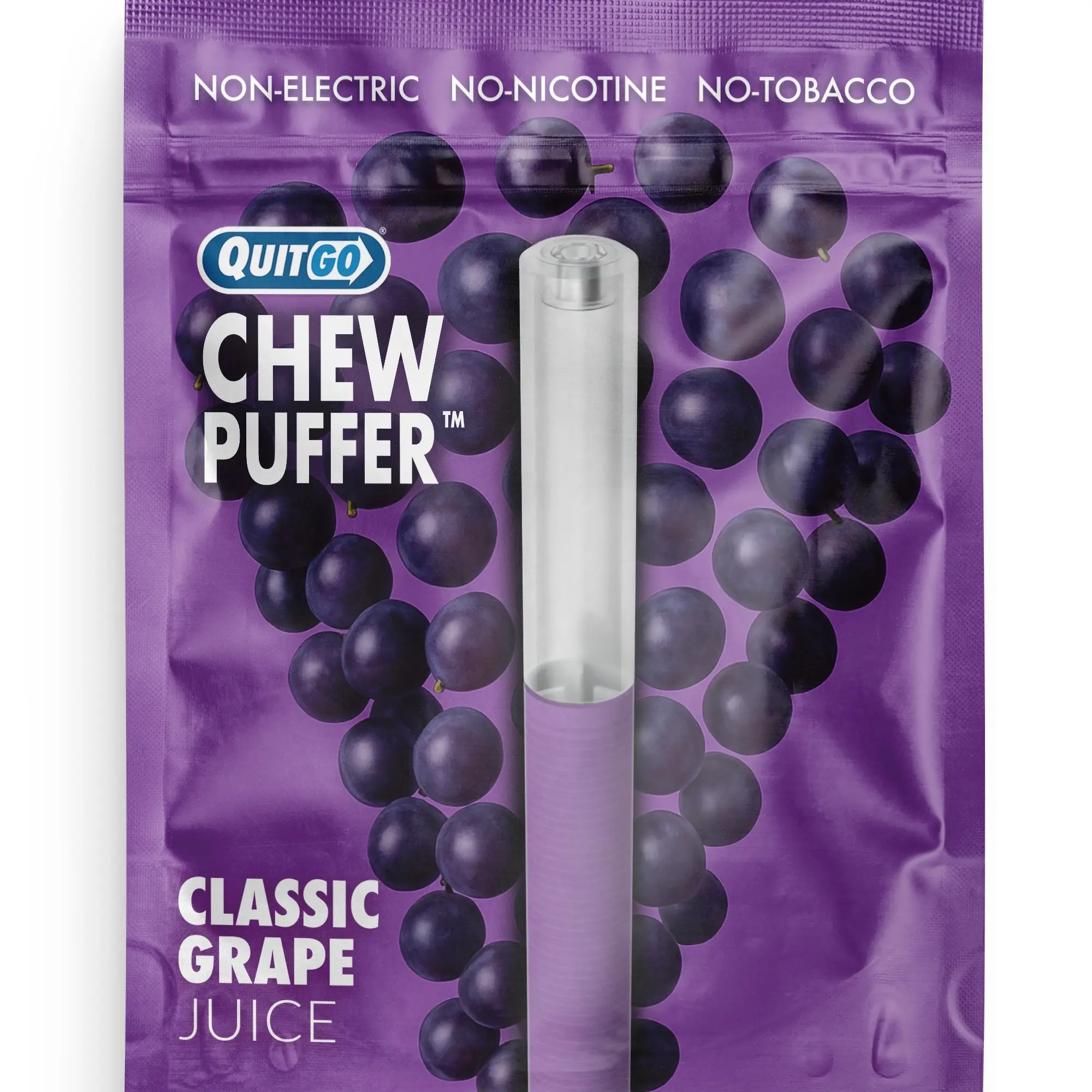 grape chewing tobacco QuitGo Air Straw Classic Grape Juice Chew Habit Chew Stick – Plastic  Reusable Natural Aid Straw to Curb Cravings & Breathe Freely
