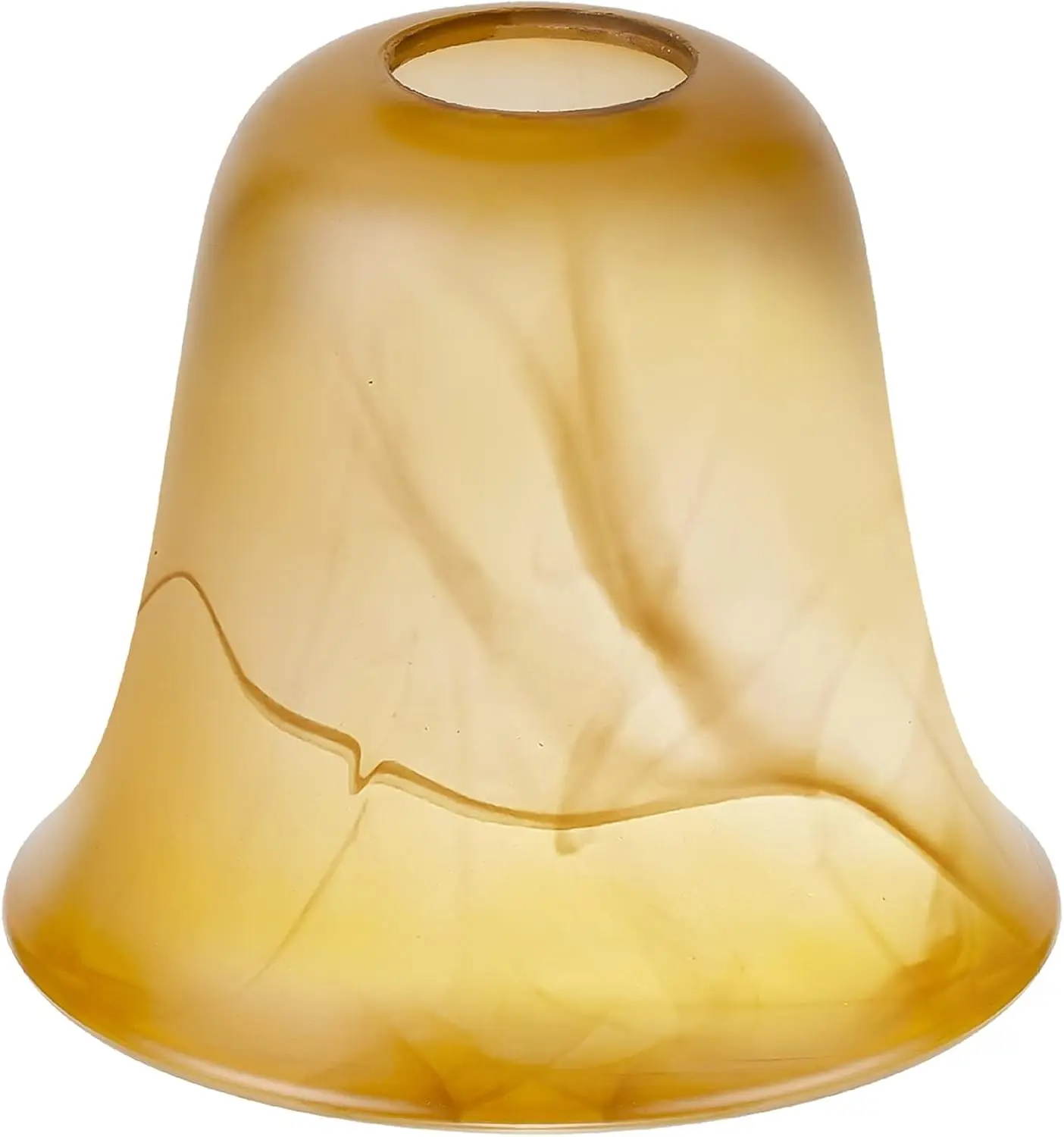 Amber Glass Shade Lighting Fixture Accessory Lampshade Glass Replacement with 1-5/8-inch Opening Fitter