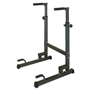 【SAVEYOUR】 Power Tower Dip Station Adjustable Height 40.1-51.1 Inches Heavy Duty Multi-Function Fitness Training Equipment with 8 Gears for Optimal Workouts