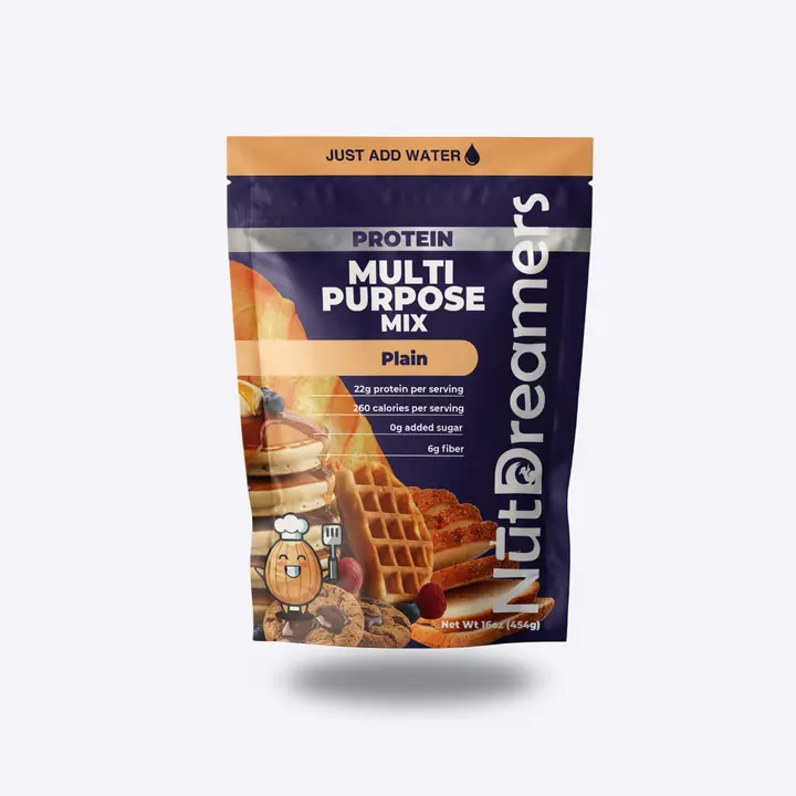 Plain Multi-Purpose Baking Mix - High Protein Baking Mix, Healthy Mix for Bread, Pancakes, Bagels, Waffles
