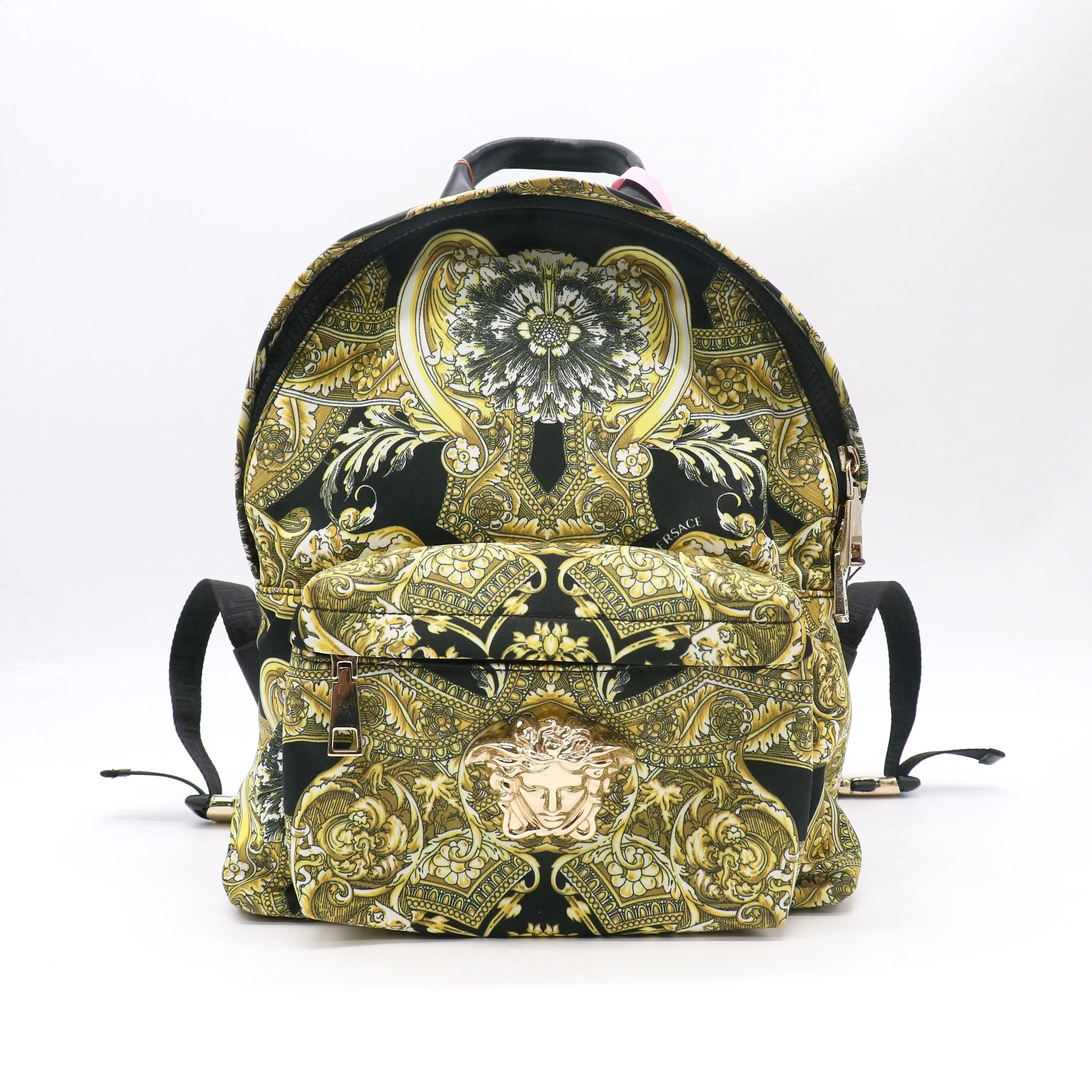 Pre-owned VERSACE nylon Backpacks Barocco Print Backpack twins LDJ5333