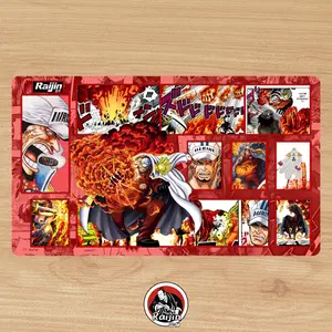 [3 Sample] Sakazuki Playmat With Zones OPCG TCG Card Game Play Mat