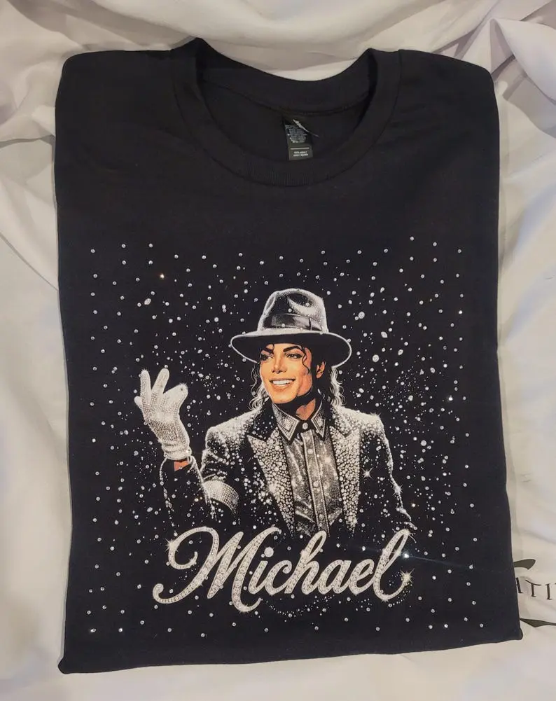 Michael Jackson Thriller Dance Pose Red Jacket T-Shirt Graphic S