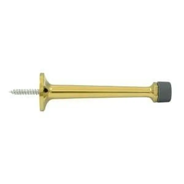 Deltana BDS425U3-UNL Solid Brass Door Bumper - 4 in., High-Quality, Adds Security for Entrance Way, Add Security