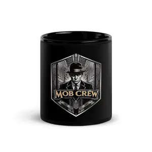Mob Crew Black Glossy Mug