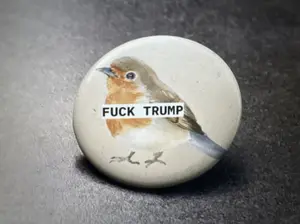 Sassy Robin Pin or Magnet | 2.25in | Cute Watercolor Animal Pin | Sassy Gift for Friends