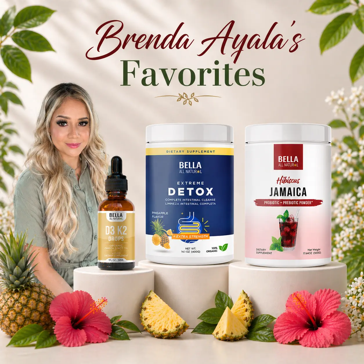 Brenda's Favorites Hibiscus Jamaica + Extreme Detox (Mango or