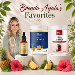 Brenda’s Favorites Hibiscus Jamaica + Extreme Detox (Mango or Pineapple Choice) + D3 K2 Drops