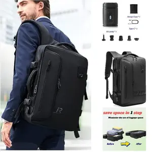 Vacuum backpack with pump compression 45L Airback computer Backpack With Vacuum Seal Travel Business bags USB Charging Port Water Resistant(Sheet)