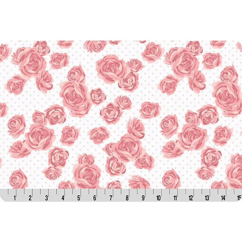 Fabric Shannon Seashell Nottinghill Cottage Rose Lane Quilting Cuddle by the Quarter Yard QC-CRNOTTINGHILL-SEASHELL