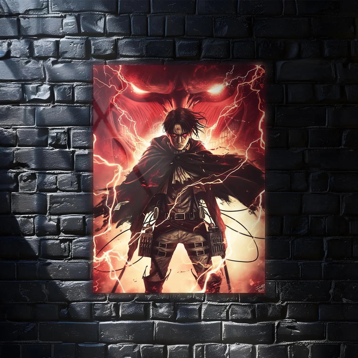 Levi Ackerman Attack On Titan Anime Wall Art Poster, Modern Wall Art, Anime Gifts, Wall Decor