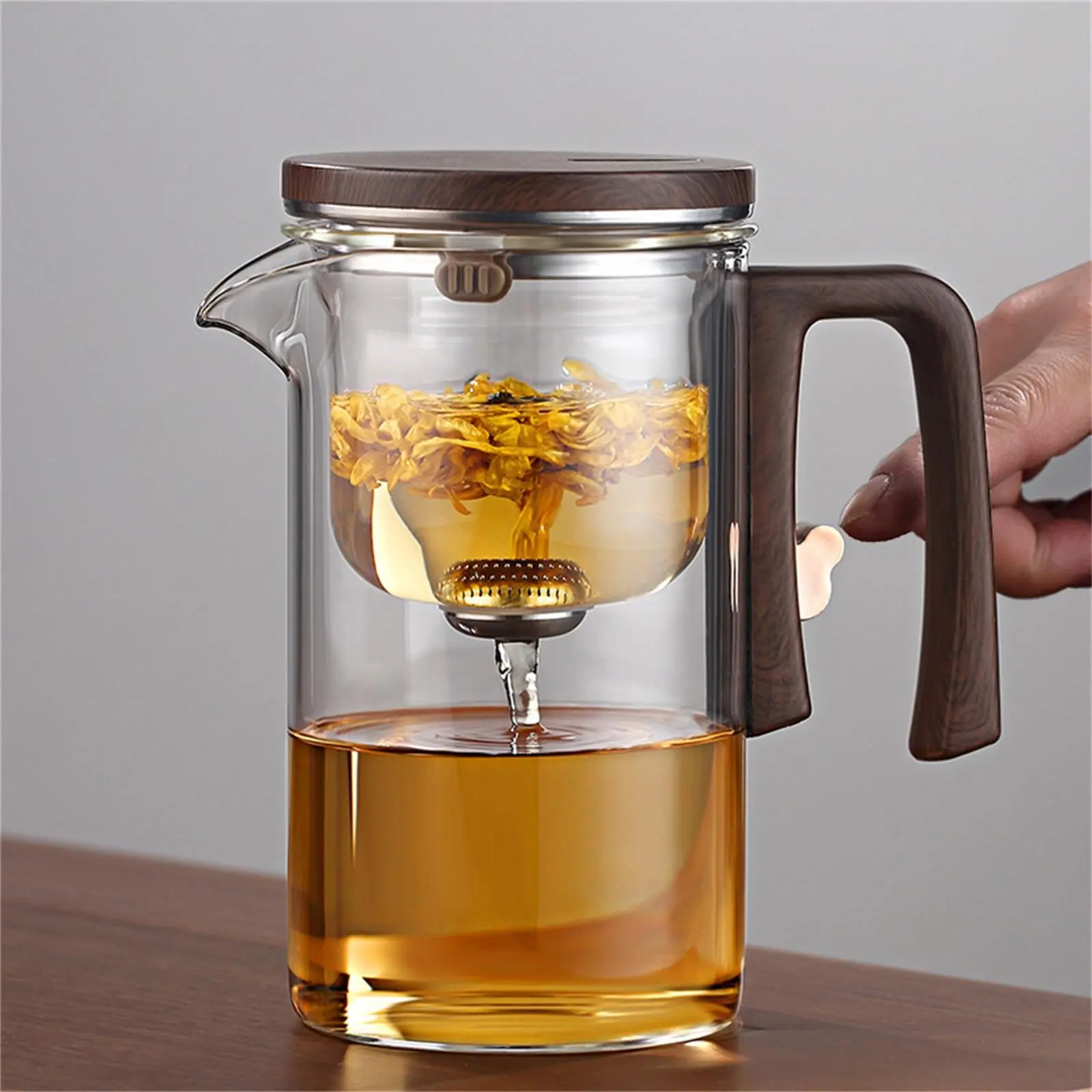 Glass Teapot with Filter, 1 Count Tea Making Machine, Tea Water Separation  Tea Cup, Durable Tea Making Tool for Home Office, Glass Tea Kettle - TikTok  Shop