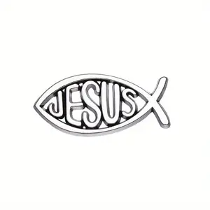 Jesus Ichthys Fish Christian Pin