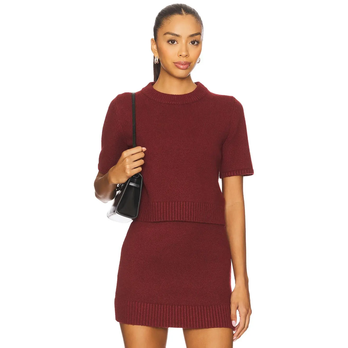 Elodie the Label Elodie Sana Sweater in Red Dahlia