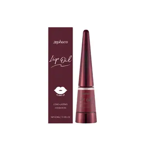 zephoco Red Nourishing Lip Oil Daily Gentle Care Lip Skin Moisturizing Hydrating Lip Oil