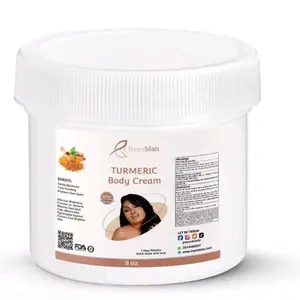 Byenblan Turmeric Body Cream - Moisturizer for Skin Repair with Natural Ingredients for Dark Spot Reduction & Even Skin - Hydrating & Radiant Skin - 8oz
