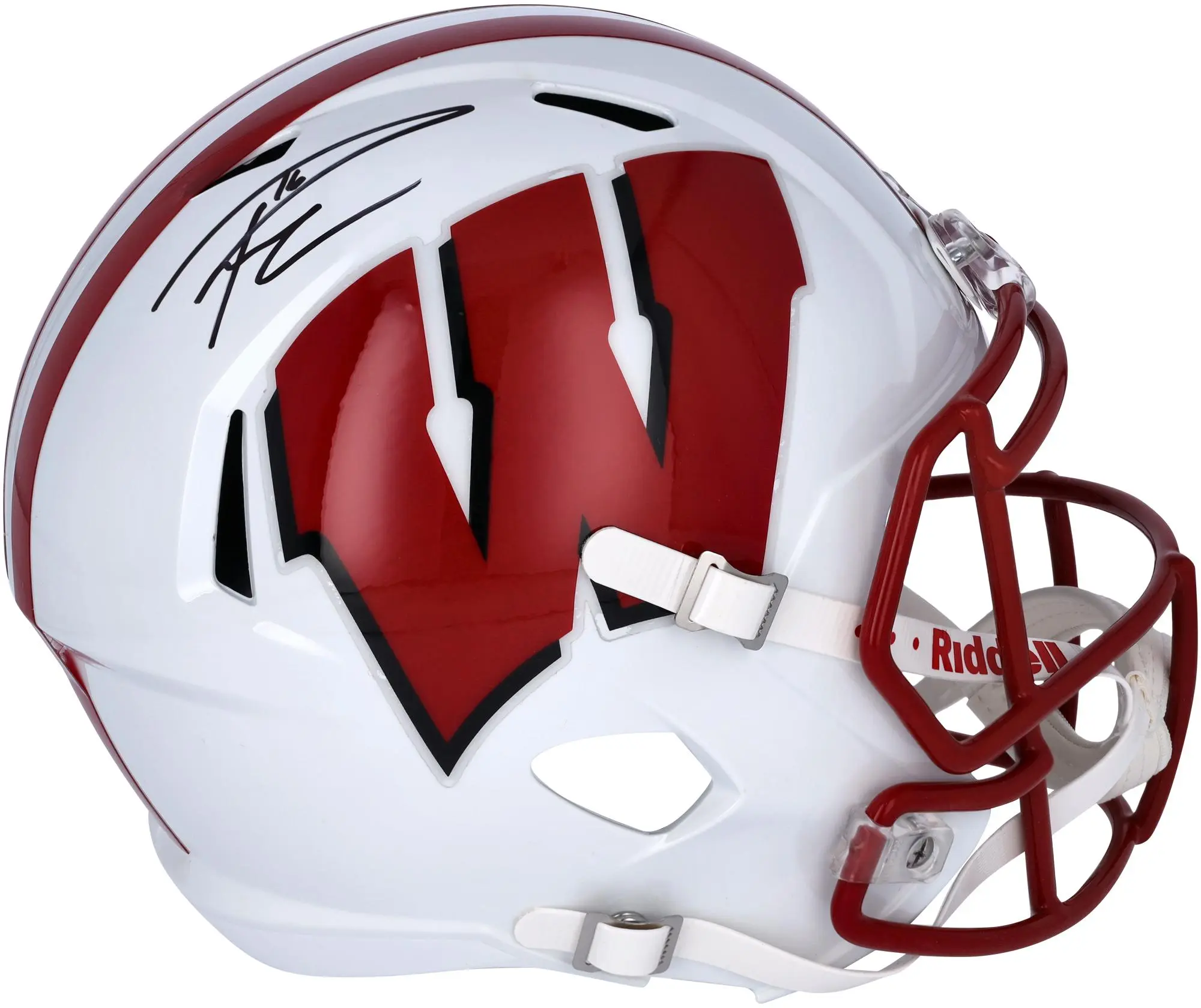 Russell Wilson Wisconsin Badgers Autographed Riddell Speed Replica Helmet - Fanatics Authentic Certified