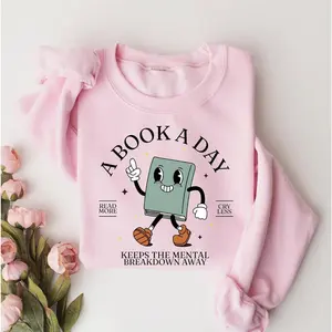 A Book A Day Keep the Mental Breakdown Away, Book Lover Gift, Reading Lover, Bookworm Gift