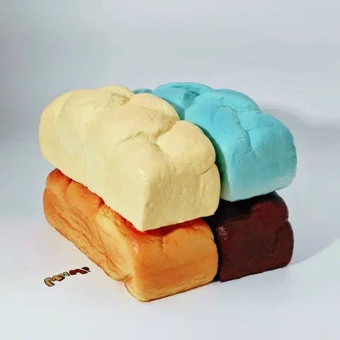 [creator exclusive]MHM Braided Brioche Slow Rise Squishy Toy - Peppermint Scented, Osmanthus Aroma-Infused Wetfoam,Soft Textures, Stress Relief Squishy, Sensory Squishies, Tactile Play Tool, Oddly Satisfying Cute Bakery Gift