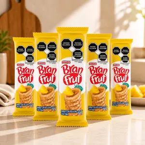 5 Packs of Bimbo Bran Frut Bars with Pineapple Filling (58g each)