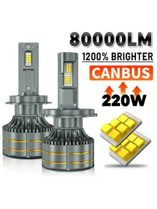 2pcs H7 H4 LED Headlight Bulbs 80000LM H1 H4 H11 9005 HB3 9006 HB3 9012 9007 HB5 9008 H13 Super Bright LED Headlight Bulb 12V 24V