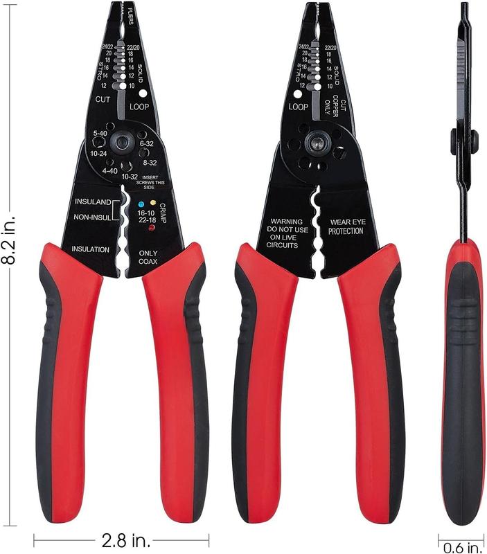 WG-015 Professional 8-inch Wire Stripper/wire crimping tool, Wire , Wire Crimper,  Stripper, Wiring Tools and Multi-Function Hand Tool.
