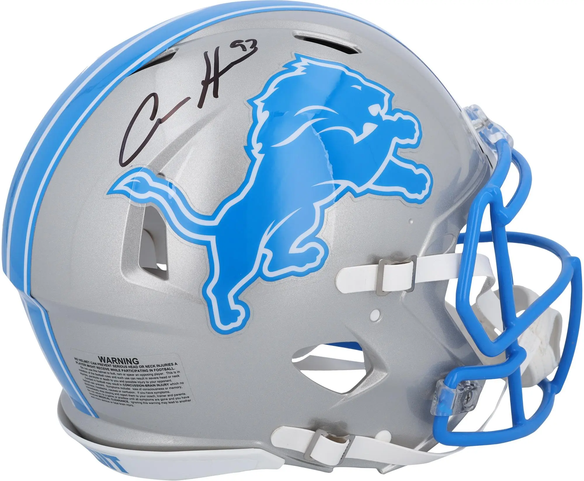 Aidan Hutchinson Detroit Lions Autographed 2024 Speed Authentic Helmet - Fanatics Authentic Certified