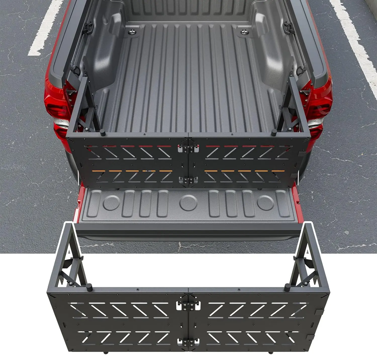 [Fits 22-26 Maverick] Bed Extension Compatible with 2022-2026 Ford Maverick Tailgate Extender Truck Extender Replacement for 2022-2026 Ford Maverick Accessories