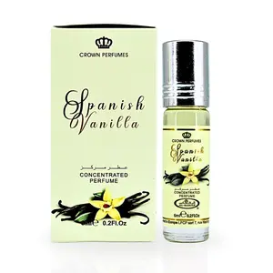 Al-Rehab Spanish Vanilla Perfume Oil 6ML (0.2 Oz) - Arabian Perfume Oils For Women - Long Lasting Concentrated Perfume Oil - A Luxurious Soft & Sweet Women's Fragrance For An Elegant Touch
