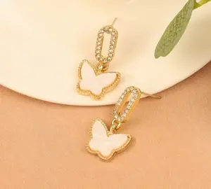 Cute Gold Butterfly Earrings for Women - Fashion Accessories, Costume Jewelry & Accessories, Earrings