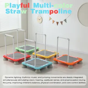 【US-based sellers】2026 New Upgrade 22" Kids Sensory Bounce Trampolinewith Lights & Sound, Non-Slip Base, Supports 90 lbs,EVA+PP Material(Easter Toys for Kids)