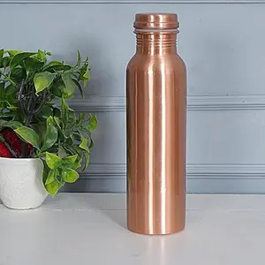 COPPER BOTTLE Pure Copper Water Bottle 34 Oz - Leak Proof (34 Oz)