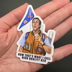 Bobby Boucher h2o waterboy sticker, Hard Hat Sticker, Blue Collars Stickers