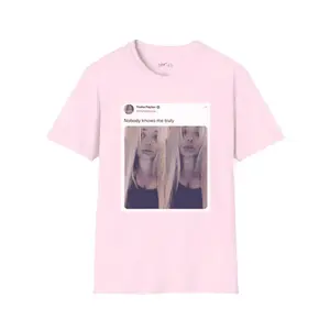 Trisha Shirts Paytas Nobody Knows Me Truly Tweet Twitter Post T-Shirt Meme Shirt Iconic Tee Relaxed Everyday Tee Lightwe Relax Cotton T-Shirt