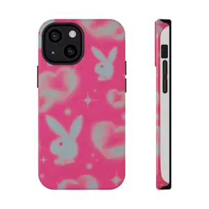 JJLUVS PLAYBOY Impact-Resistant Phone Case, Trendy Accessory for Teens, Perfect for Gifts, Cute Aesthetic, Bunny Design