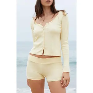 John Galt Women's Yellow Madelyn Shorts