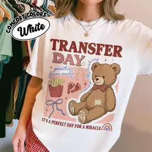 Comfort Colors IVF Transfer Day Shirt, Egg Retrieval Tshirt, Bear Mama In The Making Tshirt, IVF Support Gift, Girl Trip Tee, Gamer Gift, Unisex T-Shirt