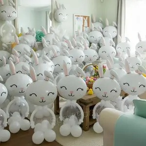 Easter Party Decoration Balloons Set, Balloon Garland, Balloon Arch & Flower Ring, Outdoor Garden Easter Decorations, 16pcs