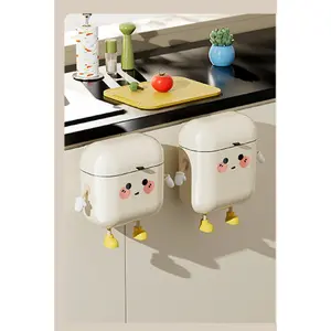 9L/12L no-drill wall-mounted household trash can, suitable for kitchens and bathrooms. It can be placed on a countertop or under the sink, hung wall-mounted. bathrooms, offices, other places. Made of ABS plastic, kitchen supplies kaeli mae ice cube trays