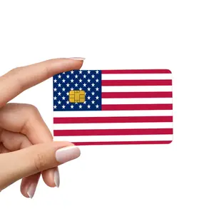 Patriotic American Flag Vinyl Sticker Credit Card Decal Durable for Indoor Outdoor Use Easy Application No Tools Required