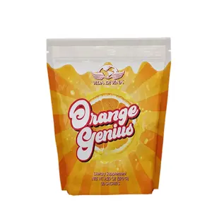 Orange Genius Antioxidant-Rich Energy Drink Mix with Vitamins Minerals & L-Taurine 150mg Caffeine 30 Stick Packs
