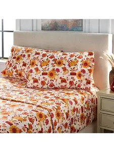 Jeffrey Banks 4-piece Harvest Microfiber Sheet Set
